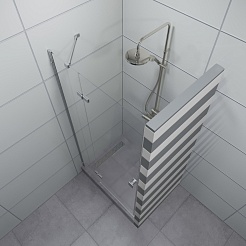 Triton Душевая дверь в нишу Бруно 99x190 – фотография-3